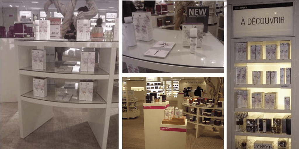 Display stand at Printemps department store, Paris